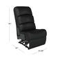 Kappel Wall Hugger Stitched-Back Armless Recliner