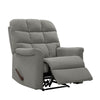 Hertwick Tufted Back Extra Large Wall Hugger Recliner - Smoky Gray Velour