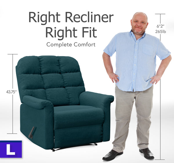 Hertwick Tufted Back Extra Large Wall Hugger Recliner