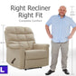 Hertwick Tufted Back Extra Large Wall Hugger Recliner