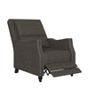 Moneca Contemporary Pushback Recliner Chair - Gray Faux Leather