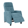 Wincheski Push Back Recliner Chair - Medim Blue Chenille