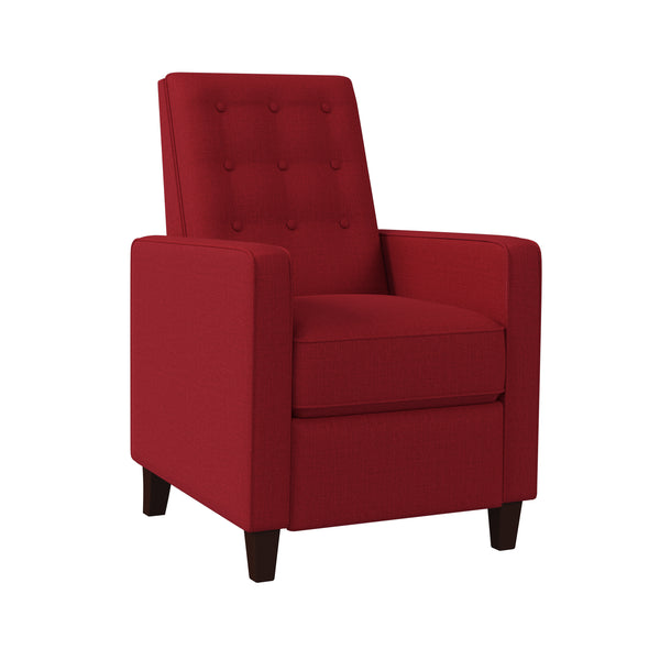 Dickson Button-Tufted Square Arm Pushback Recliners (Set of 2)