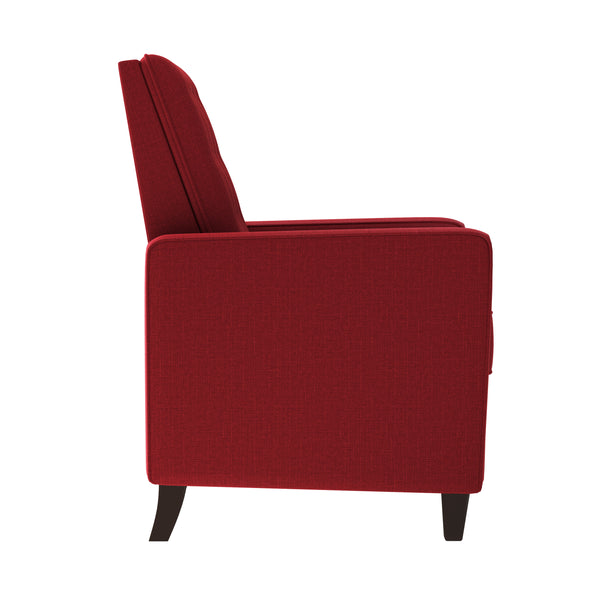 Dickson Button-Tufted Square Arm Pushback Recliners (Set of 2)