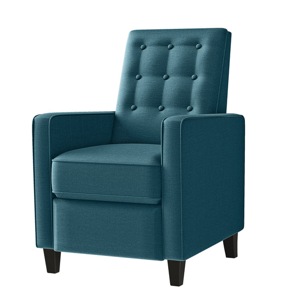 Dickson Button-Tufted Square Arm Pushback Recliners (Set of 2)