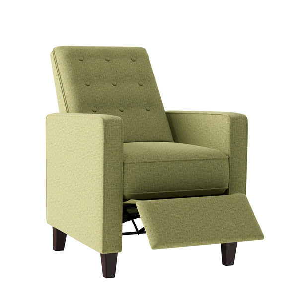 Dickson Button-Tufted Square Arm Pushback Recliners (Set of 2)
