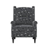 Furusho Wingback Push Back Recliner Chair (Set of 2)
