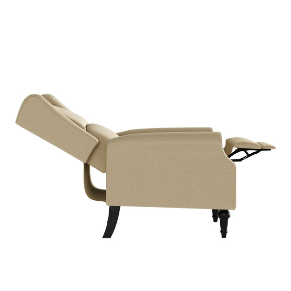 Furusho Wingback Push Back Recliner Chair (Set of 2)
