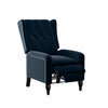 Matthewson Wingback Pushback Recliner Chair - Navy Blue Velvet