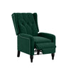 Matthewson Wingback Pushback Recliner Chair - Emerald Velvet