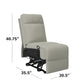 Menken Stitch-Tufted Armless Wall Hugger Recliner