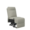 Menken Stitch-Tufted Armless Wall Hugger Recliner - Khaki Tan Chenille