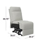Menken Stitch-Tufted Armless Wall Hugger Recliner