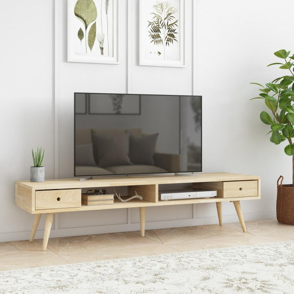 Saffrahn Mid-Century Modern Wood TV Stand